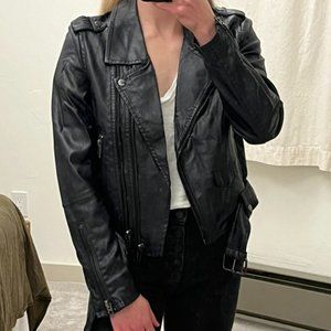 Navy Blank NYC Moto Jacket